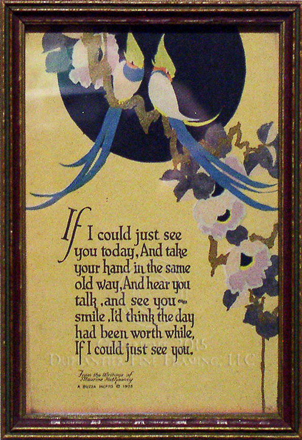 IF I COULD by Maurine Hathaway, 1925 Buzza Motto
